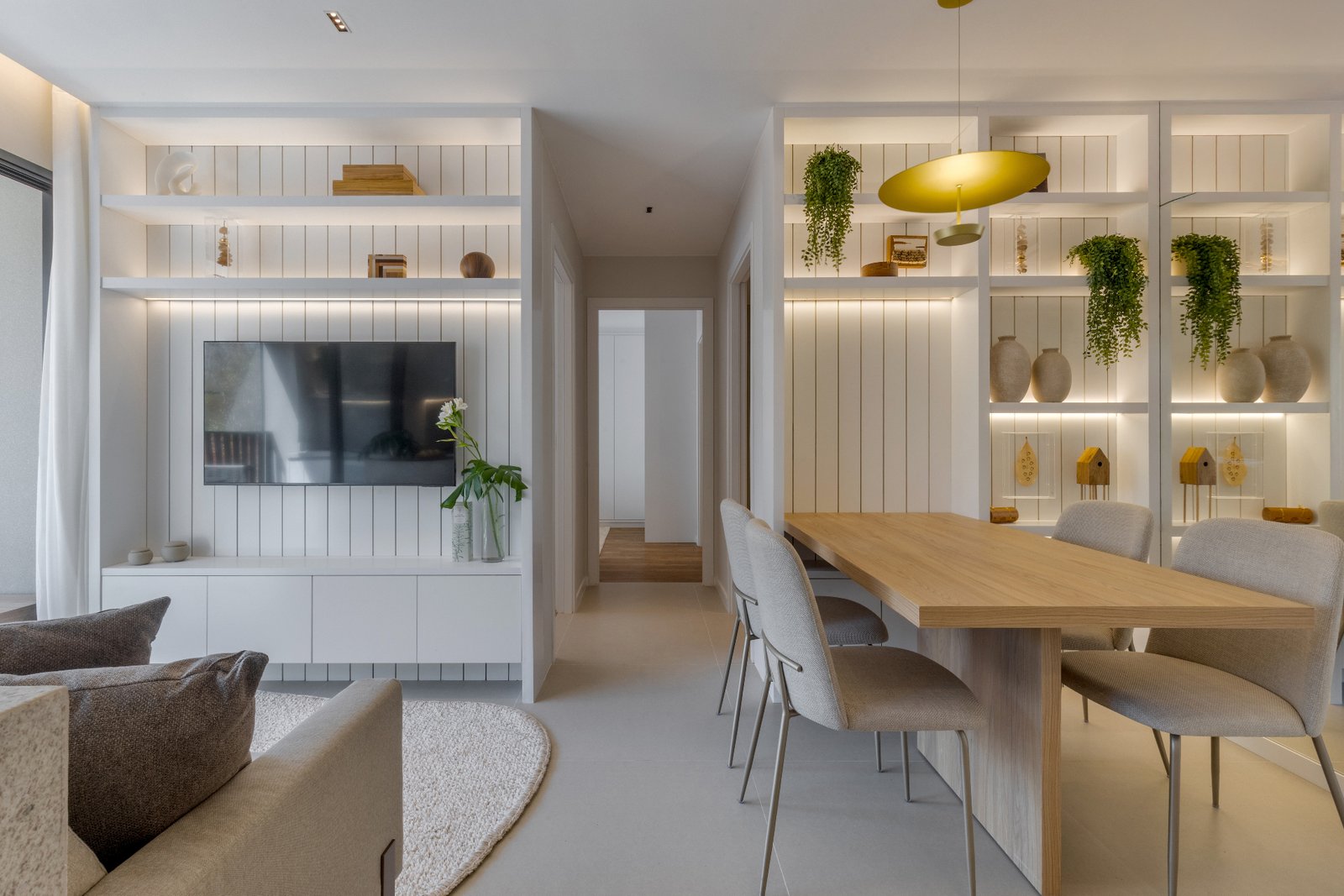 Apartamento decorado de 63 m² — 2 quartos com suíte